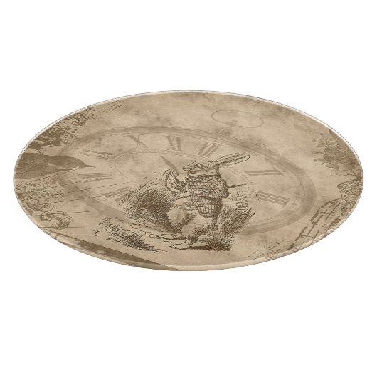 -witte konijnenkollage snijplank (Hoek)