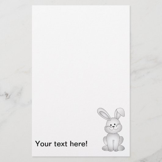 Witte konijnenkruid briefpapier (Voorkant)