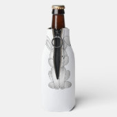 Witte konijnenkruid flesjeskoeler (Fles Achterkant)