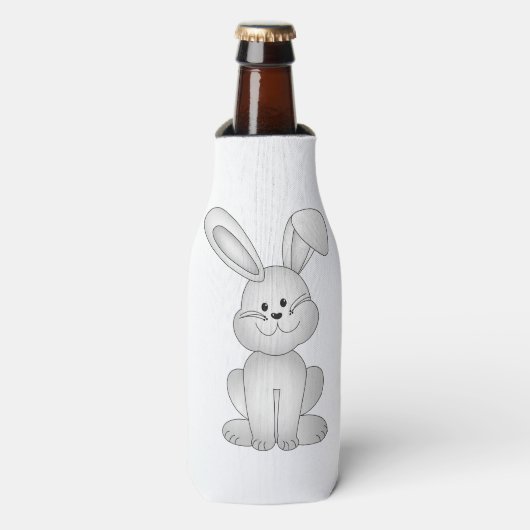 Witte konijnenkruid flesjeskoeler (Fles Voorkant)