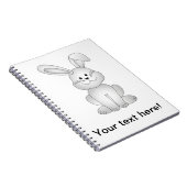 Witte konijnenkruid notitieboek (Rechterzijde)