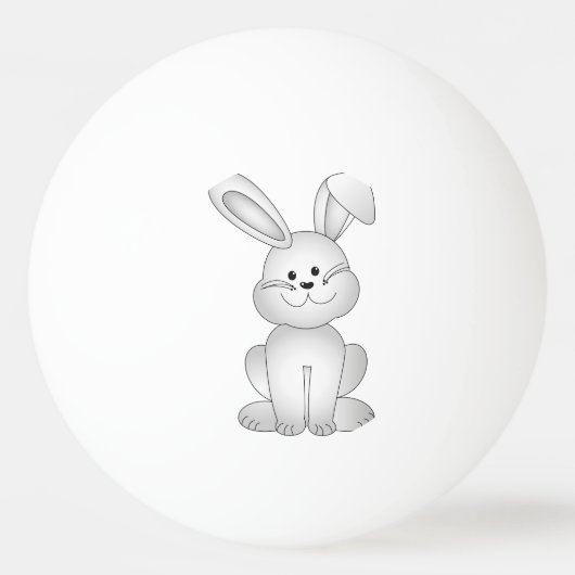 Witte konijnenkruid pingpongbal (Achterkant)