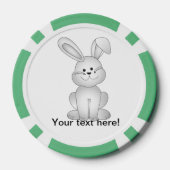 Witte konijnenkruid pokerchips (Achterkant)