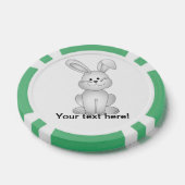 Witte konijnenkruid pokerchips (Enkel)