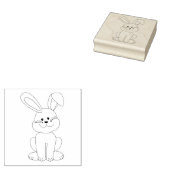 Witte konijnenkruid rubberstempel (Gestempeld)