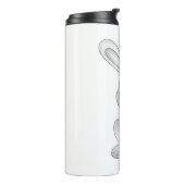 Witte konijnenkruid thermosbeker (Gedraaid links)