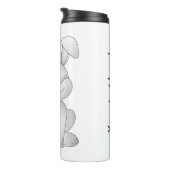 Witte konijnenkruid thermosbeker (Geroteerd rechts)