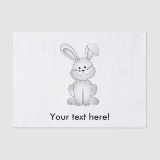 Witte konijnenkruid tissuepapier (Voorkant)