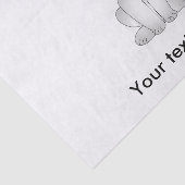 Witte konijnenkruid tissuepapier (Detail)