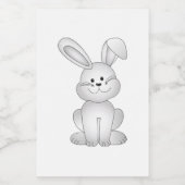 Witte konijnenkruid voedselcontainer etiket (Enkel label)