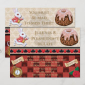 Witte konijnentheekepel laat niet op de dag staan kaart (Voorkant / Achterkant)