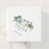 Witte Koning Protea Orchideeën Bruiloft Dank u Bedankjes Labels (In situ)