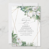 Witte koning Protea Orchids Tropisch Vrijgezellenf Kaart (Voorkant)