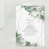 Witte koning Protea Orchids Tropisch Vrijgezellenf Kaart (Voorkant / Achterkant)