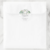 Witte Koning Protea Tropische Elegant Dank u Ronde Sticker (Tas)