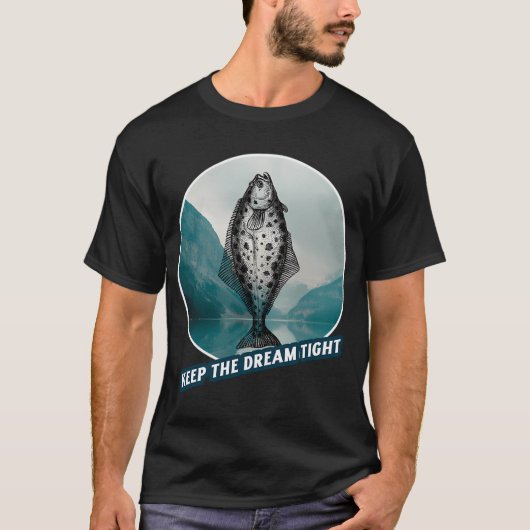 Witte Koning van Karper Vissen Ontwerp T-shirt (Voorkant)