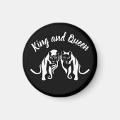 Witte Koningen en Queens Zwarte Leeuw en Leeuwin Magneet (Voorkant)