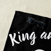 Witte Koningen en Queens Zwarte Leeuw en Leeuwin Strandlaken (In situ)