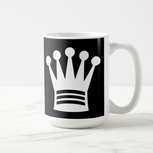 Witte koningin koffiemok (Rechts)