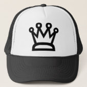 Witte koningin trucker pet (Voorkant)