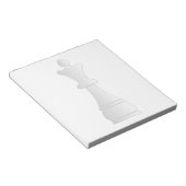 Witte koninginnenschaak notitieblok (Schuin)