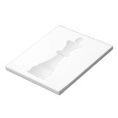 Witte koninginnenschaak notitieblok (Linkerzijde)