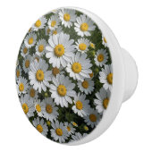 Witte Koortslip Bloemen Keramische Knop (Rechts)