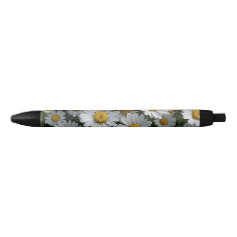 Witte Koortslip Bloemen Zwarte Inkt Pen