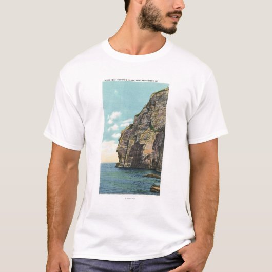 Witte kop in de haven van Portland T-shirt (Voorkant)