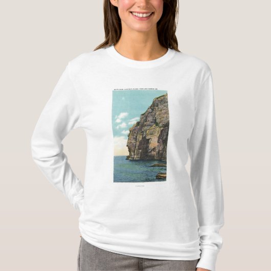 Witte kop in de haven van Portland T-shirt (Voorkant)