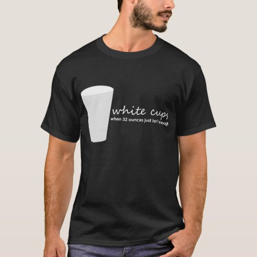 Witte kopjes t-shirt (Voorkant)