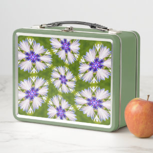 Witte korenbloemen patroon