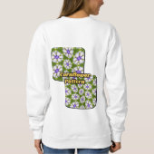 Witte korenbloemen patroon trui (Achterkant)