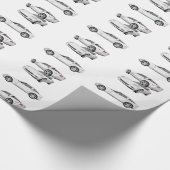 Witte korvet: cadeaupapier (Hoek)