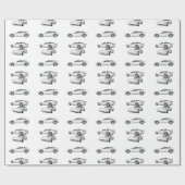 Witte korvet: cadeaupapier (Vlak)