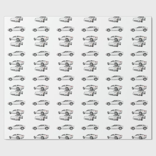 Witte korvet: cadeaupapier (Vlak)