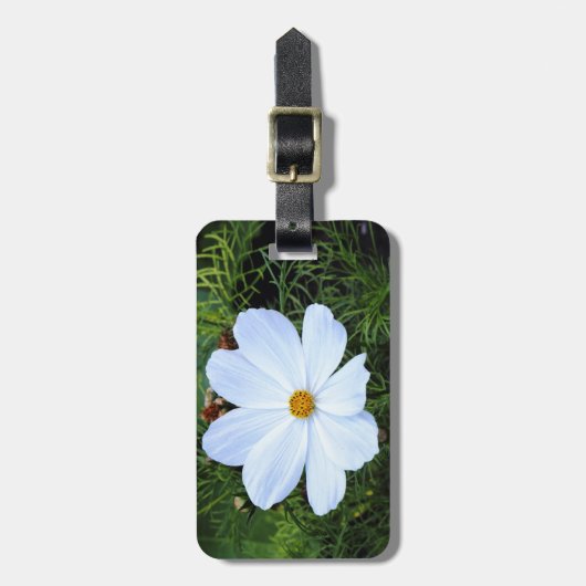 Witte kosmos bagagelabel (Voorkant verticaal)