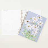 Witte kosmos bloem aquarel schilderij planner (Display)