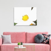 Witte Kosmos Bloem Foto Bloemen Close-up Canvas Afdruk (Insitu (Woonkamer))