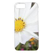 Witte Kosmos Bloem iPhone Case (Achterkant)