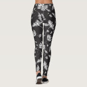 Witte kosmos bloemen: geïsoleerd patroon. leggings (Achterkant)