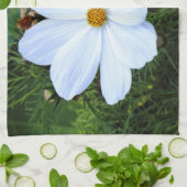 Witte kosmos theedoek (Gevouwen)