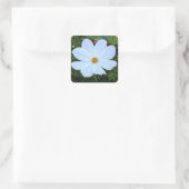 Witte kosmos vierkante sticker (Tas)