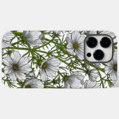 Witte kosmosbloemen Case-Mate iPhone case (Achterkant (horizontaal))