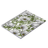 Witte kosmosbloemen notitieboek (Linkerzijde)