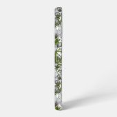 Witte kosmosbloemen samsung galaxy hoesje (Linkerkant)