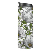 Witte kosmosbloemen thermosbeker (Geroteerd rechts)