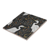 witte kraantegels met palmblad tegeltje (Zijkant)