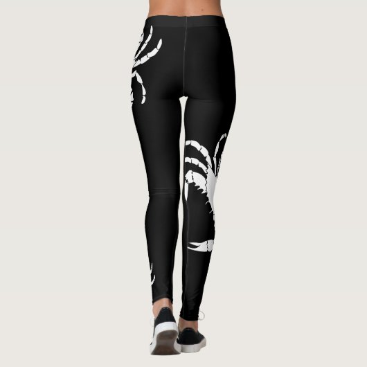 Witte krab leggings (Achterkant)