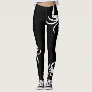 Witte krab leggings